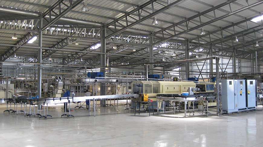 production halls steel industrial buildings PEB